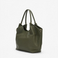 Borsa Jenny in pelle - Militare