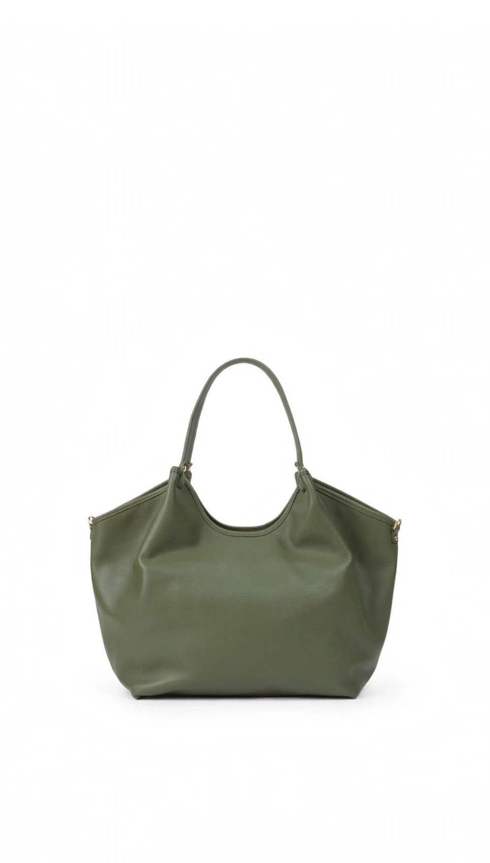 Borsa Jenny in pelle - Militare