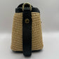 Borsa mini rafia - Nero