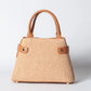 Borsa Nina pelle e rafia - Cuoio
