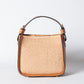 Borsa pelle e rafia - Cuoio